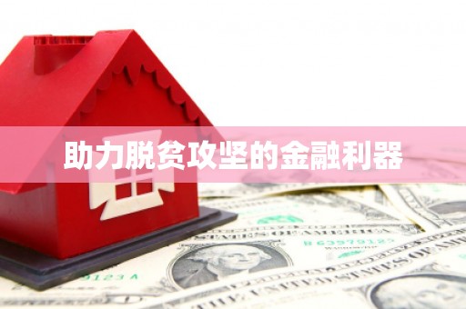 岱山助力脱贫攻坚的金融利器