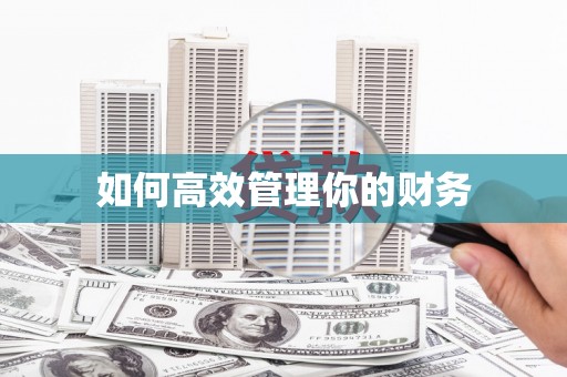 岱山如何高效管理你的财务