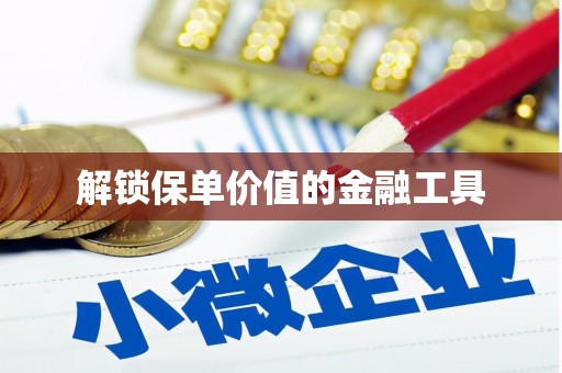 岱山解锁保单价值的金融工具