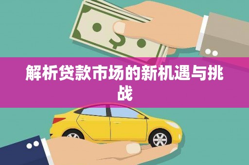 岱山解析贷款市场的新机遇与挑战